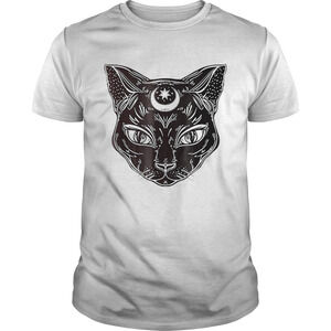 Premium Black Cat  Bohogothic Witchcraft Tattoo Shirt